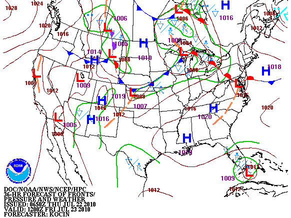 Friday am fronts