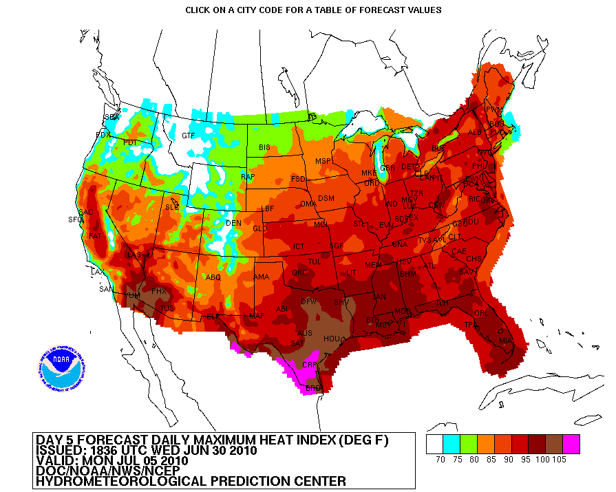 Mon. Heat index. 