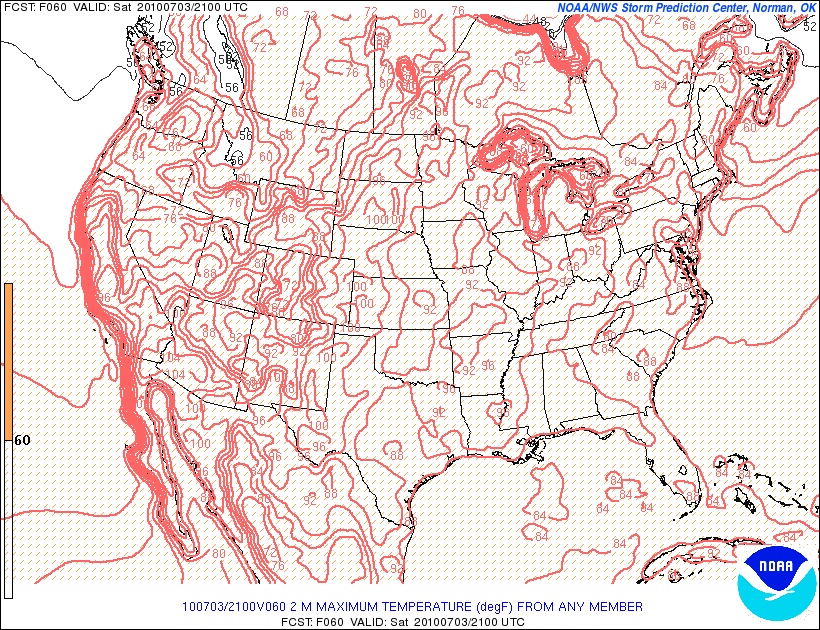 Sat. highs