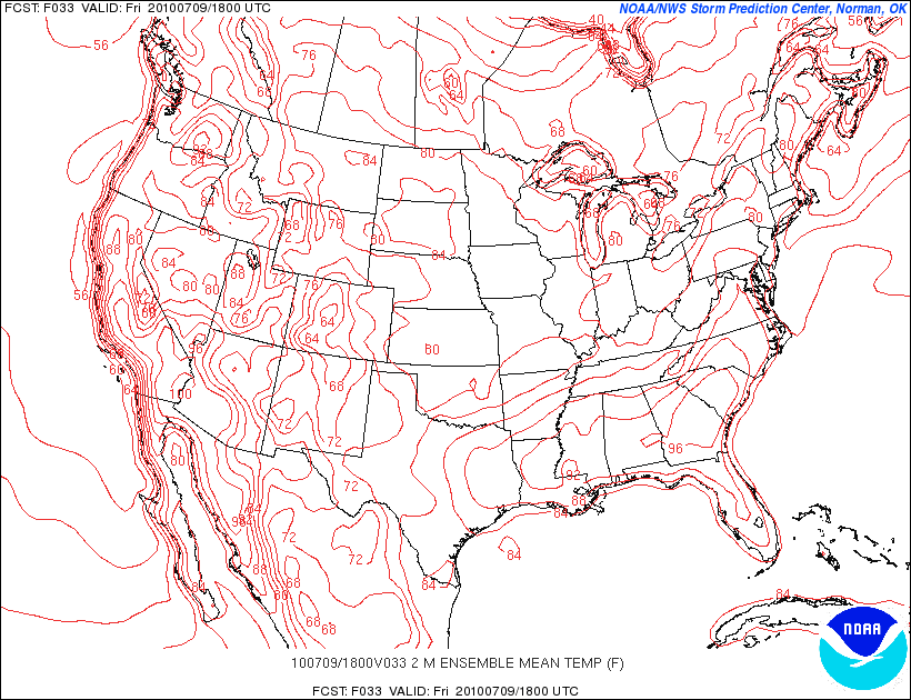 SREF MEAN HIGH TMPS