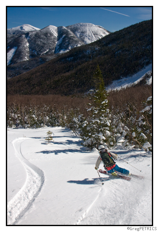 high alpine snowfields in the Adirondacks