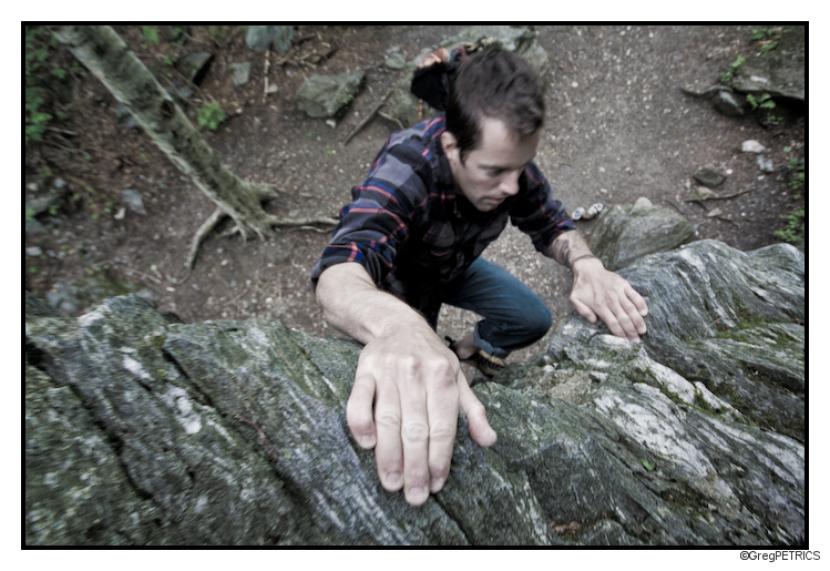 phew... finally to the top of the boulder