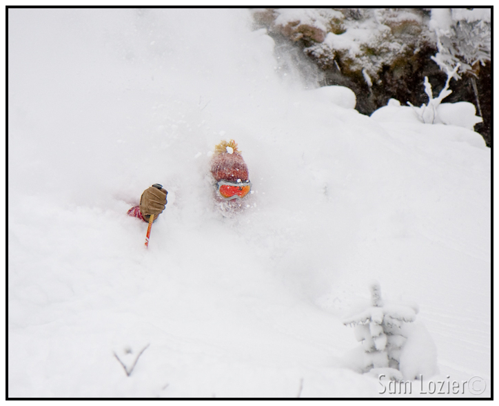 Greg getting deep in Mad River Glen, UT