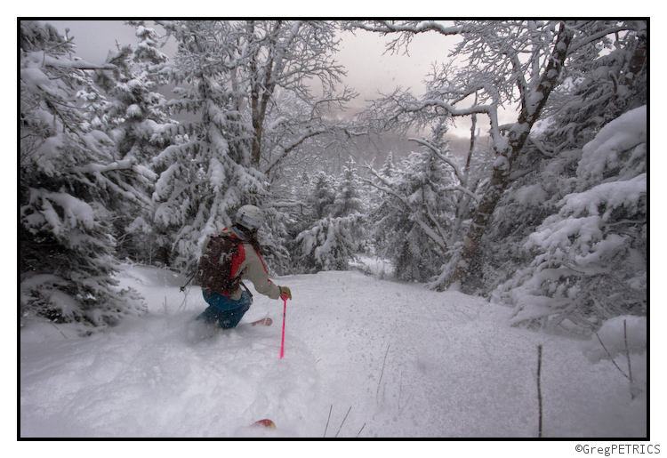 KC wondering about the powder to the right or the left