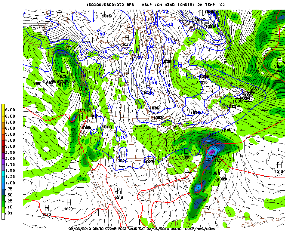GFS Sat. 1 AM