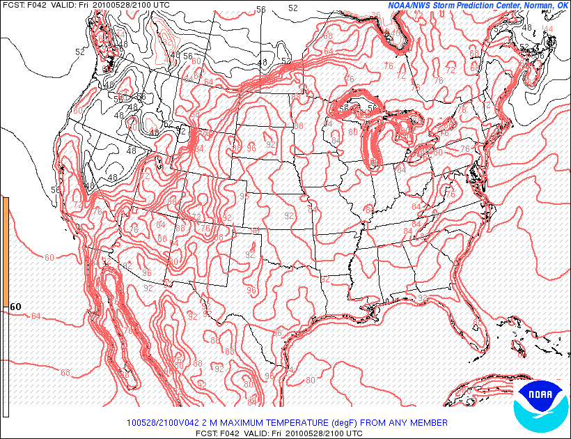 2m tmp Friday afternoon