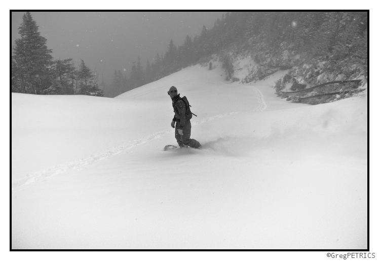 Christian Surfing the Dense Powder