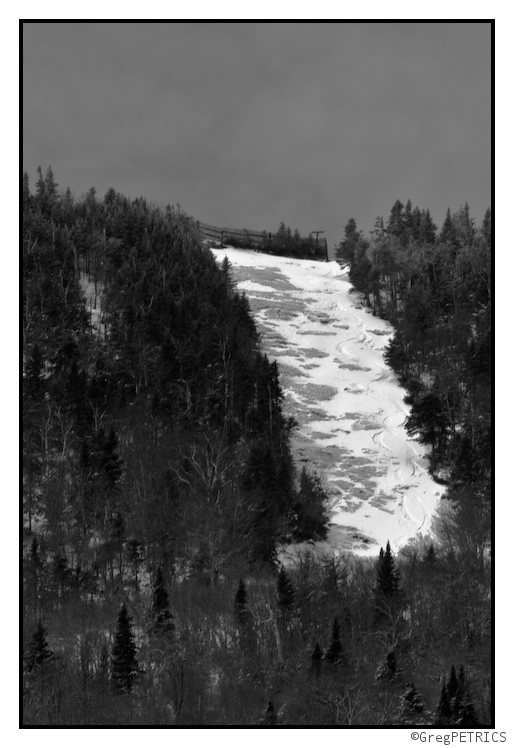 Tracks on Starr Ski Trail Stowe Vermont