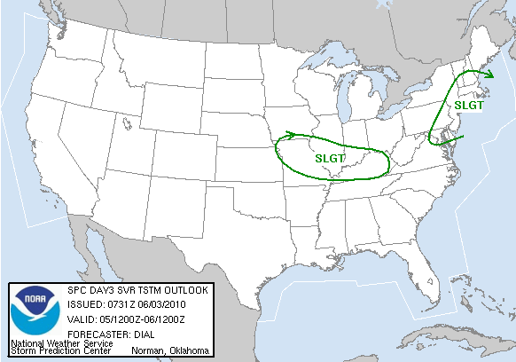 SPC T-Storm risk