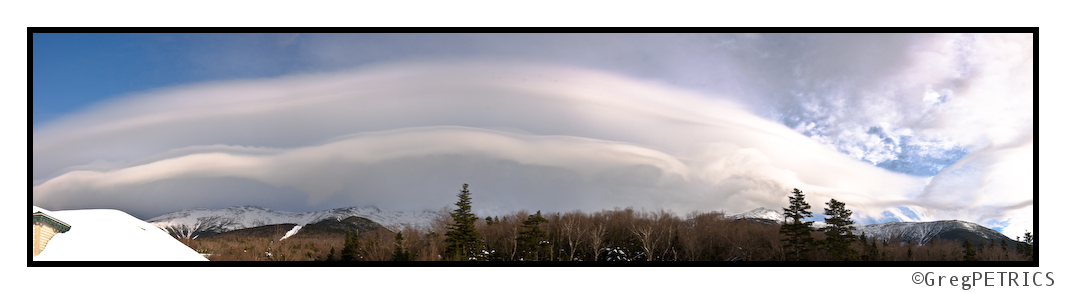 Parallel Lenticular Cloud over Mt. Washington