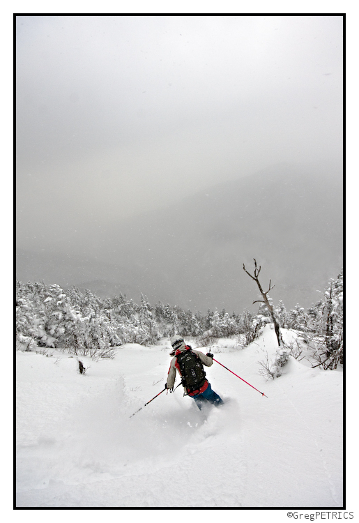 Slide skiing with KC