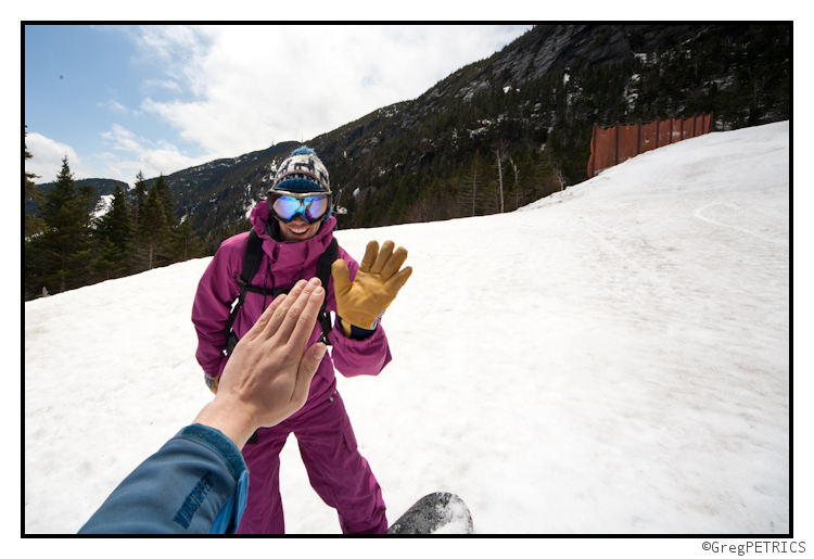 High five the camera man