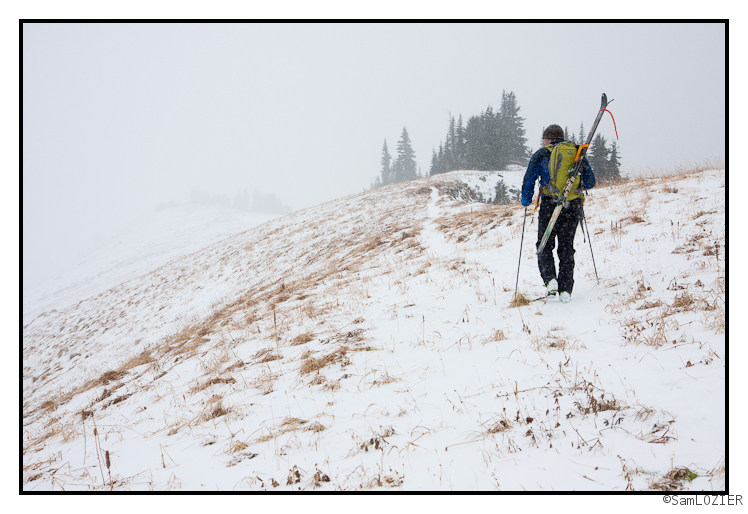 Cougar Divide Attempted Skiing