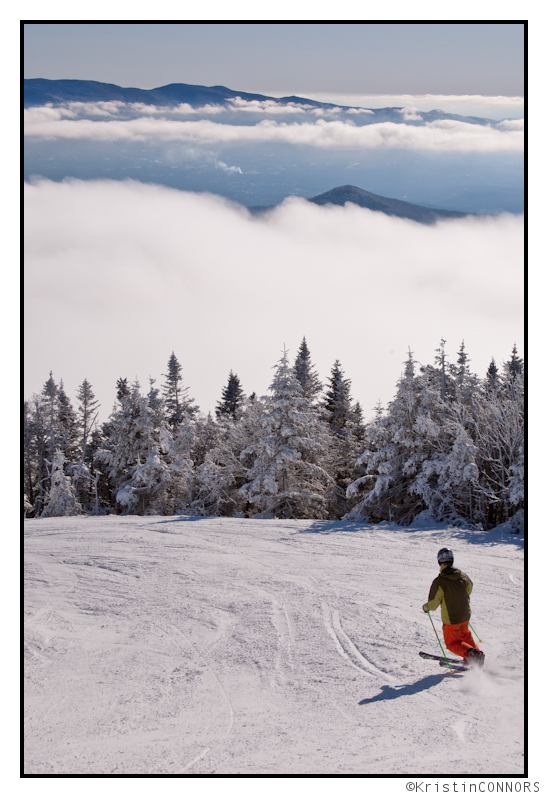 Greg tries telemark skiing