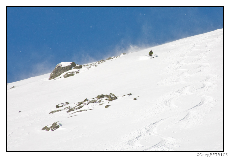 an engineer motoring down the mountain