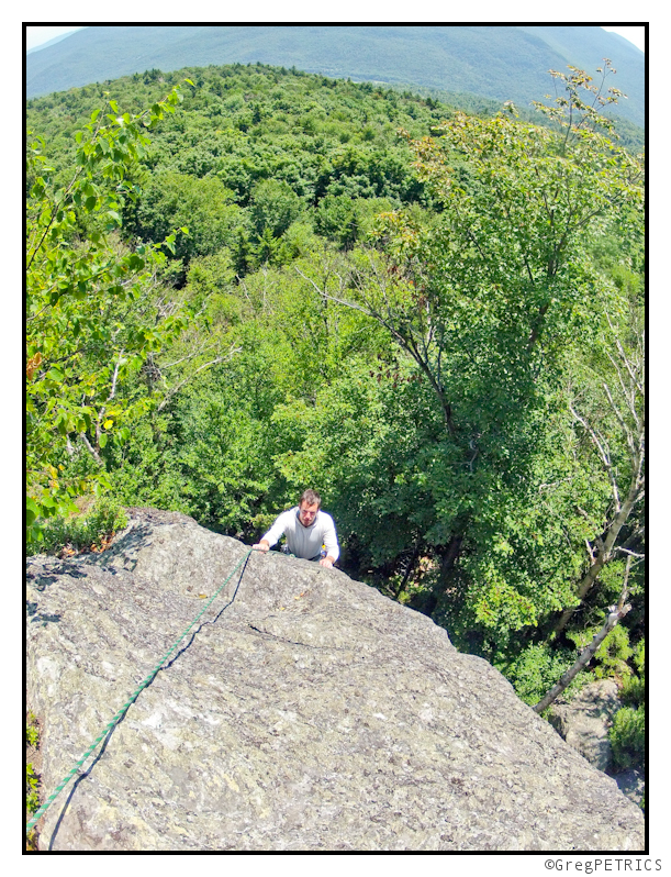 the first belay station