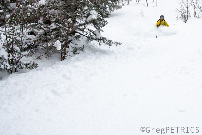 hutz in the avalanche debris