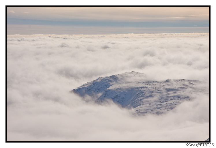 the undercast over Boote Spur