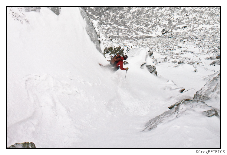 steep powder snow in new england