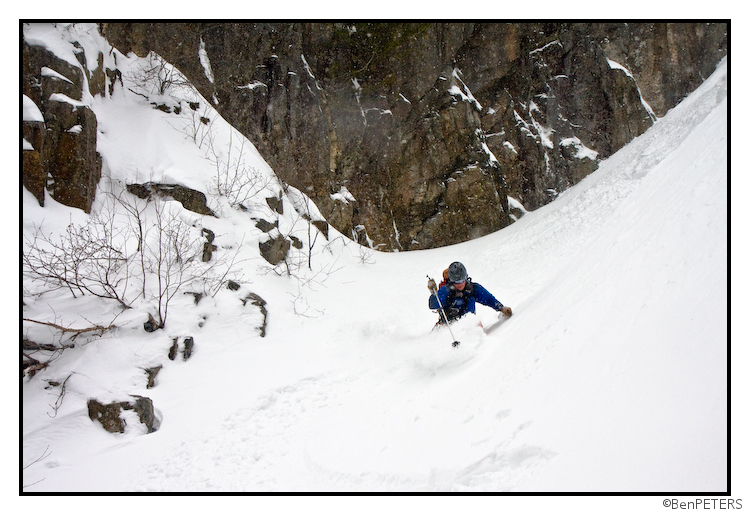 all business skiing in the Trap dike