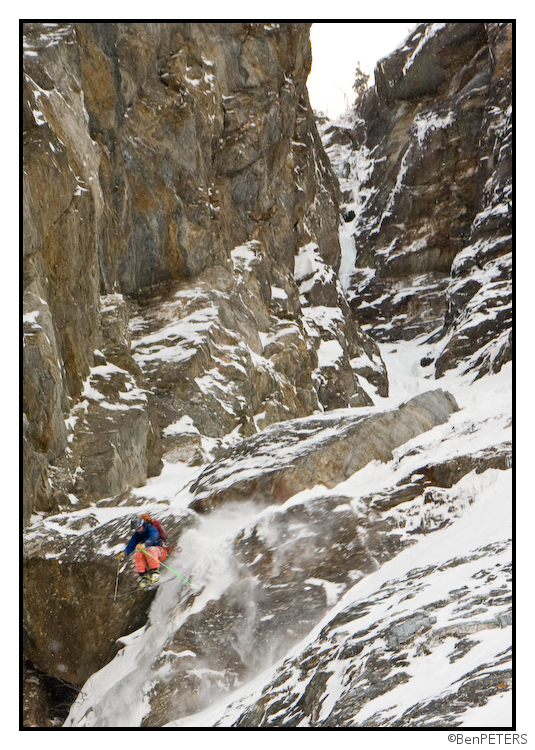 Greg enjoys the boulder huck