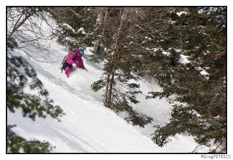 untracked powder snow