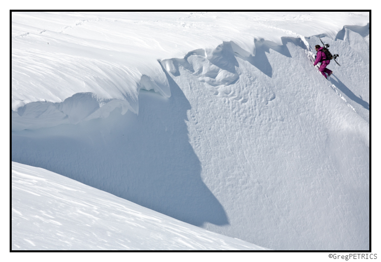 A Snowboarder Earning turns in New Hampshire