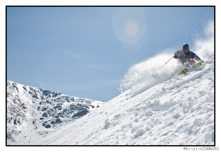 Skiing elevation preserved powder in New Hampshire