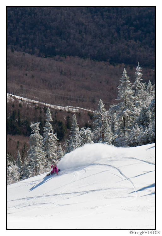 pow slash in the sun in vermont in may