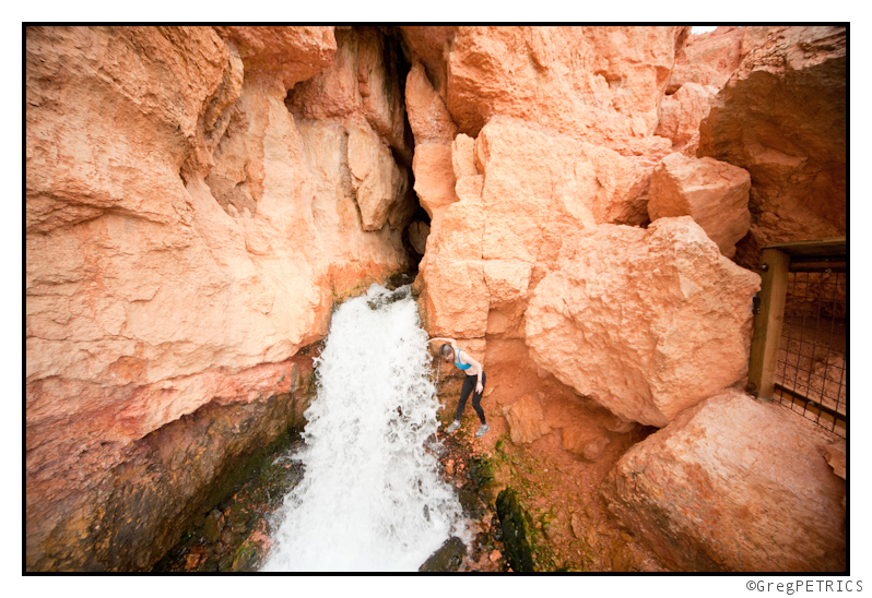 a head dunk in Cascade Falls