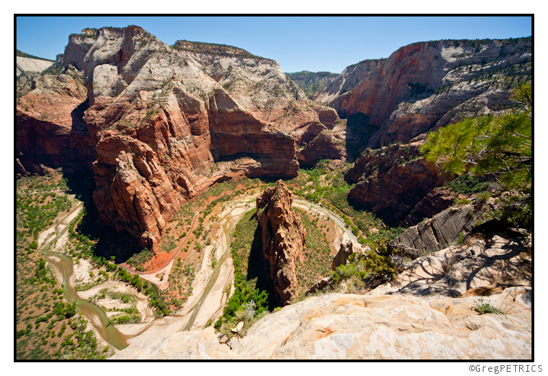 View from the top of Angel's Landing