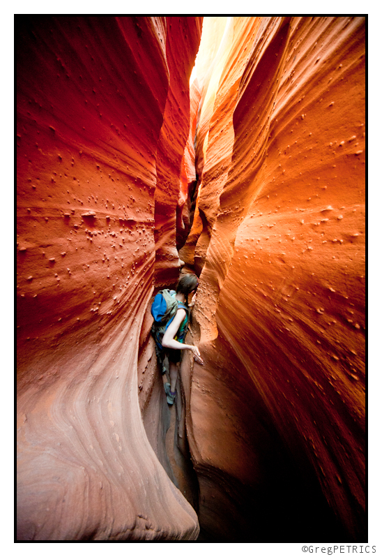 narrow slot canyon