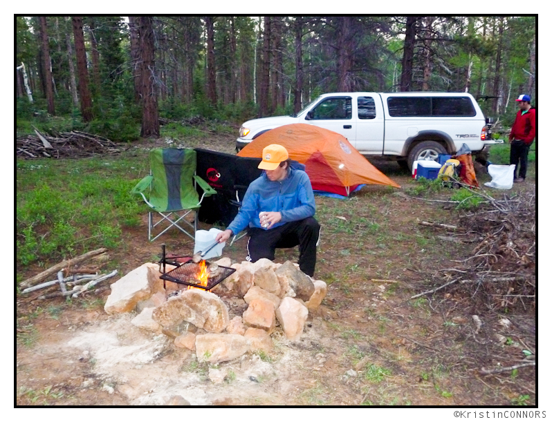 Greg cooking pork